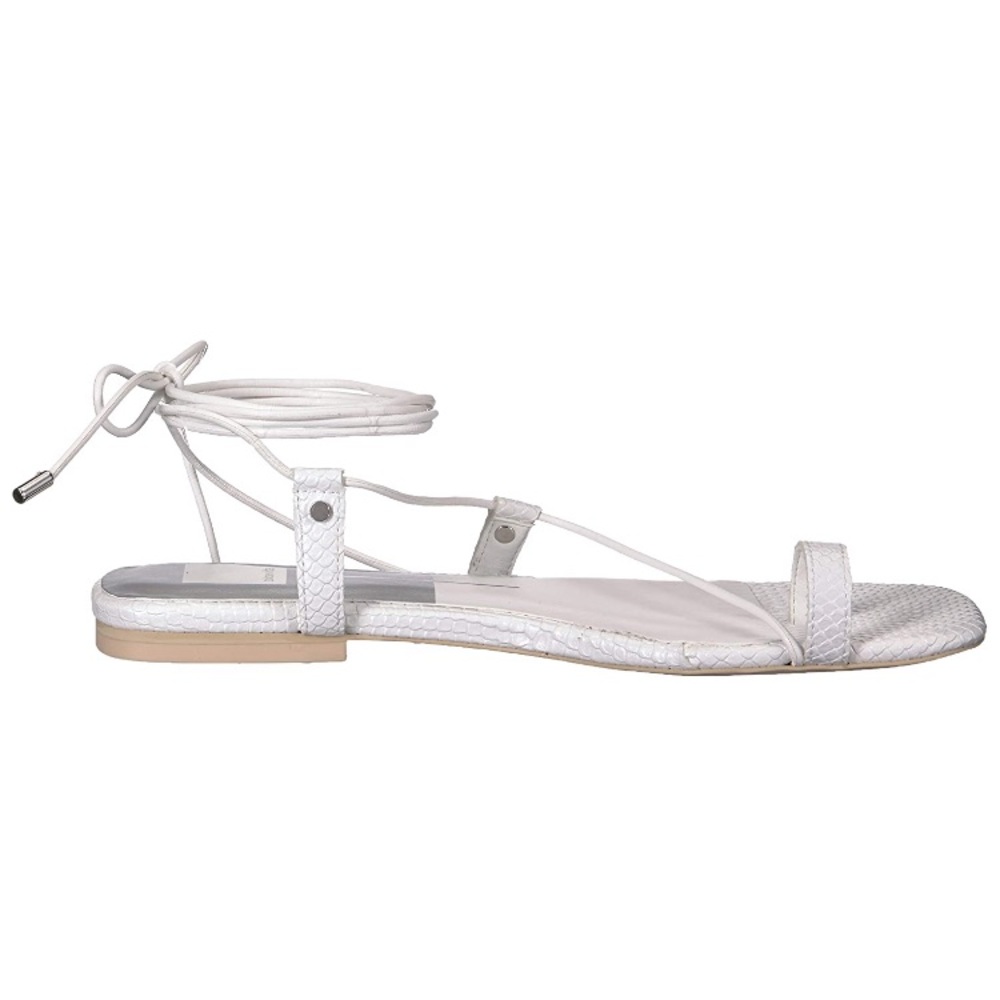 NWT White Leather Dolce Vita Dash Sandal - Picture 2 of 8